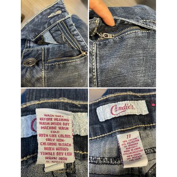 y2k grunge streetwear rodeo western cowgirl Candies bootcut jeans womens sz 11 - Picture 10 of 10